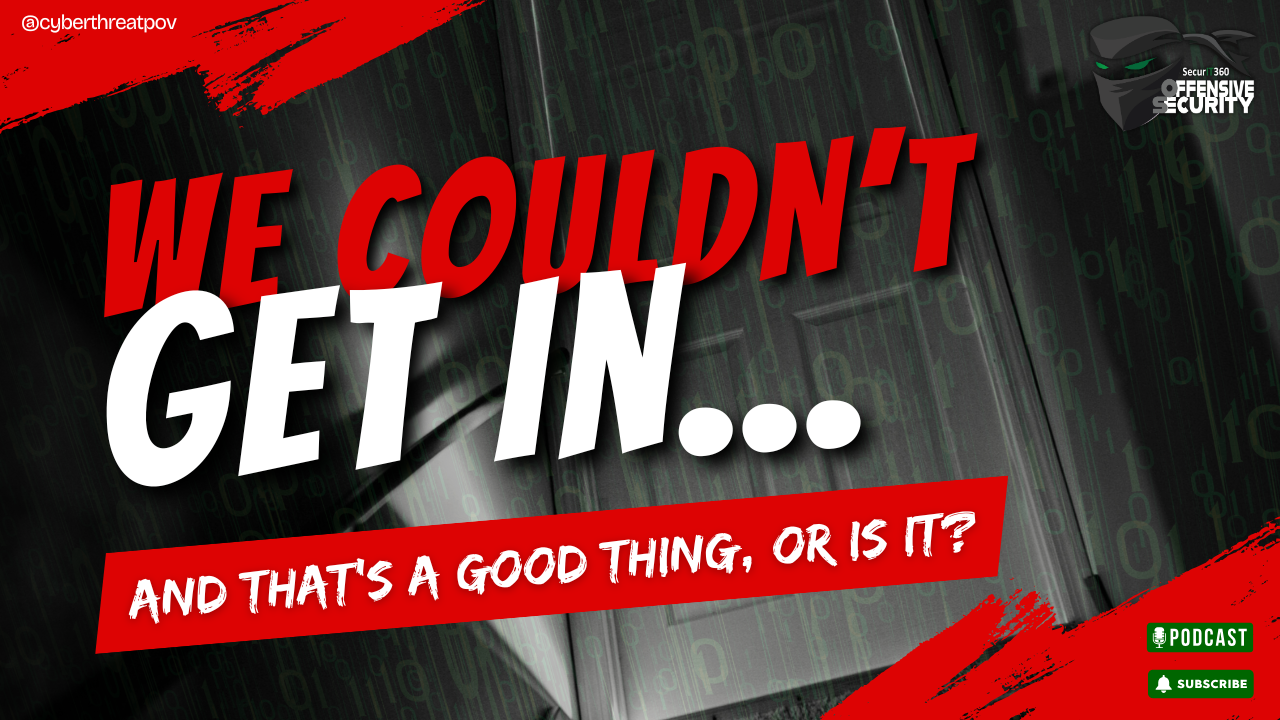 Episode 135: We Couldn’t Get In… And That’s a Good Thing, Or Is It?