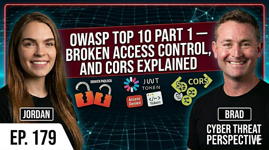 Episode 179: OWASP Top 10 Part 1 – Broken Access Control, IDOR, and CORS Explained
